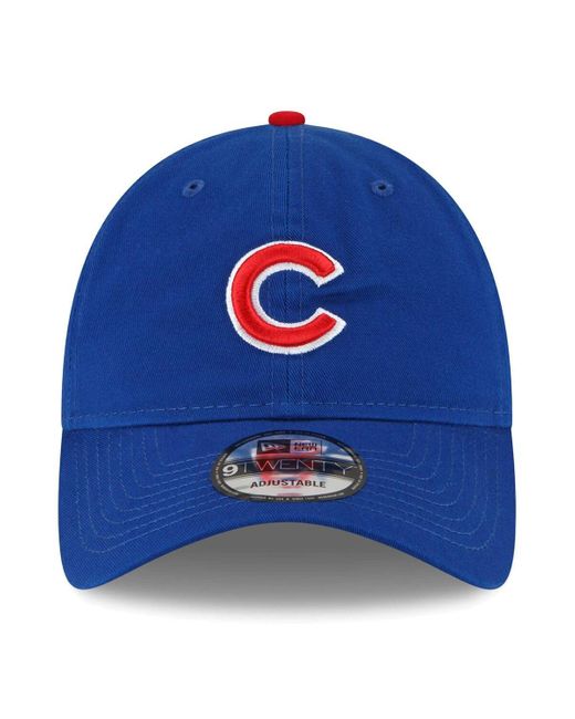 KTZ Blue Chicago Cubs Replica Core Classic 9twenty Adjustable Hat for men