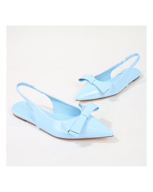 BERNESS Blue Cinnamon Slingback Flats