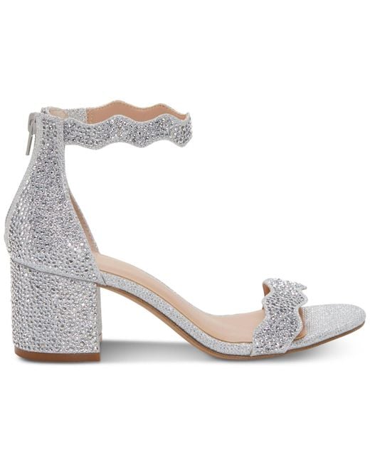 INC International Concepts Hadwin Scallop Block heel Sandals