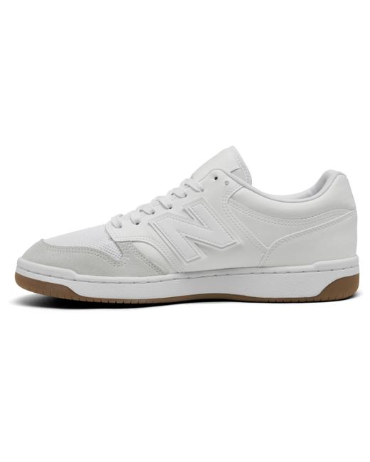 New Balance White Bb480 Casual Sneakers From Finish Line for men