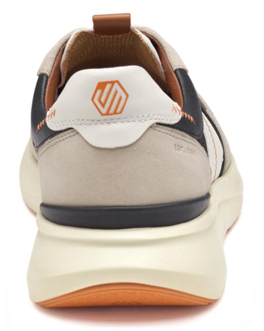 Johnston & Murphy White Declan Round Toe Sneakers for men