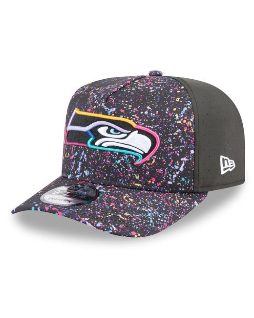 KTZ Blue Seattle Seahawks 2025 Nfl Crucial Catch A-frame 9fifty Snapback Hat for men