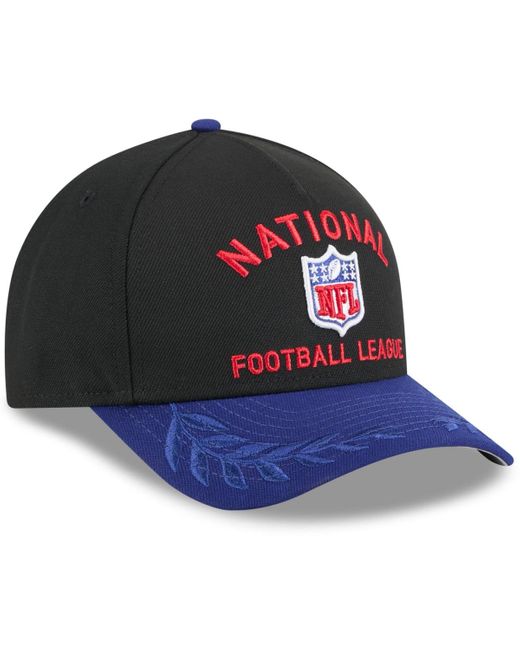 KTZ Blue Black/navy Shield Merchandise 2025 Nfl Draft 9forty A-frame M-crown Adjustable Hat for men