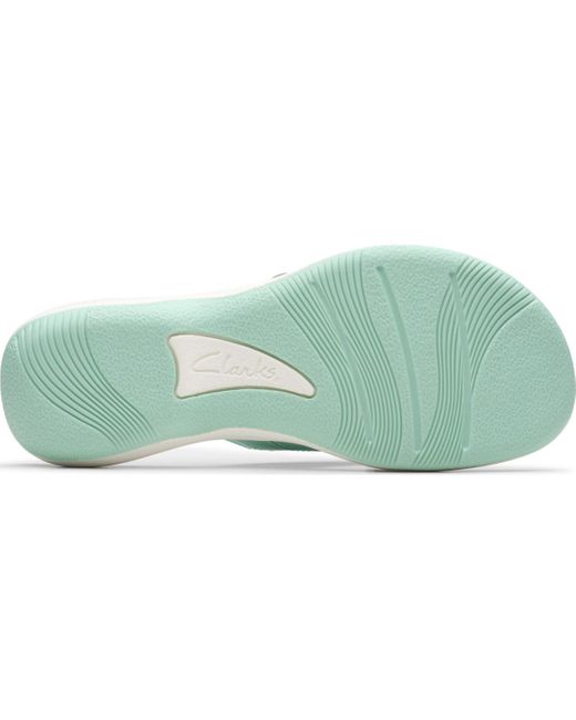Clarks Green Cloudsteppers Breeze Reyna Sandals