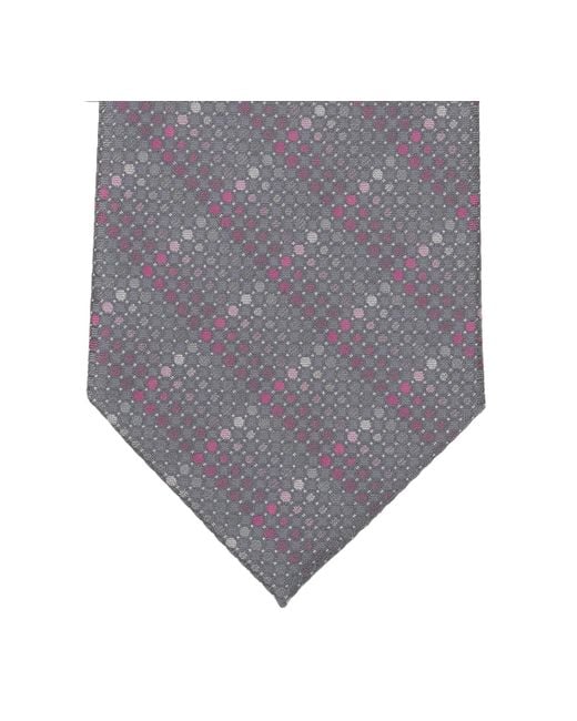 Perry Ellis Gray Sline Neat Pattern Classic Tie for men