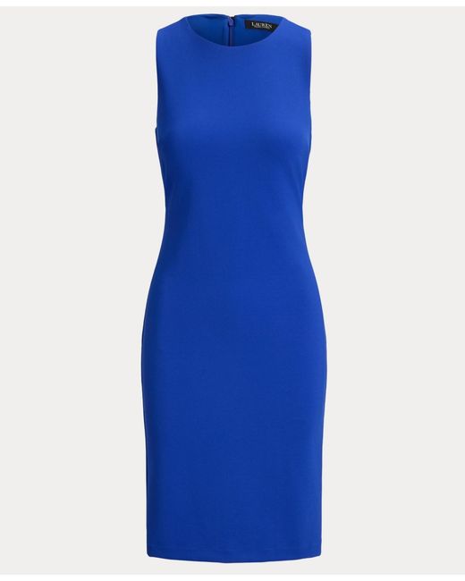 Ralph Lauren Blue Sleeveless Sheath Dress
