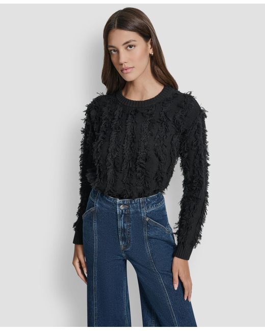 DKNY Blue Long Sleeves Sweater
