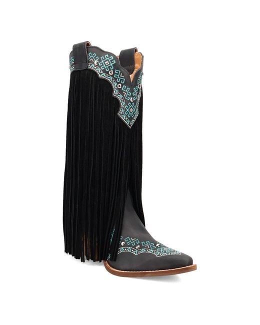 Dingo Black Tequila Sunrise Suede Boot