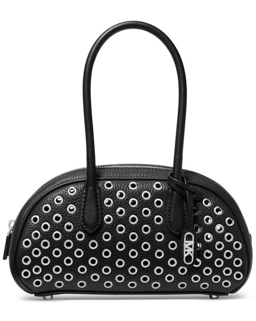 トートバッグ MICHAEL Kors Lulu Leather Handle Satchel Michael Kors Michael Lulu Leather Handle Satchel in Black | Lyst