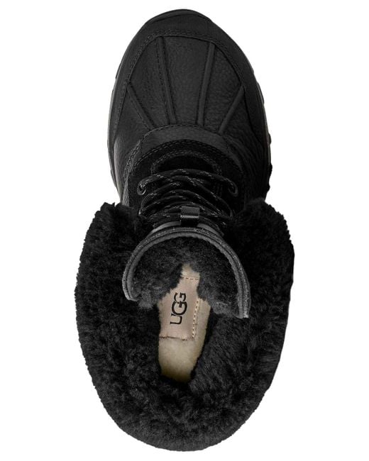 Ugg Black Adirondack Xxv Round Toe Boots