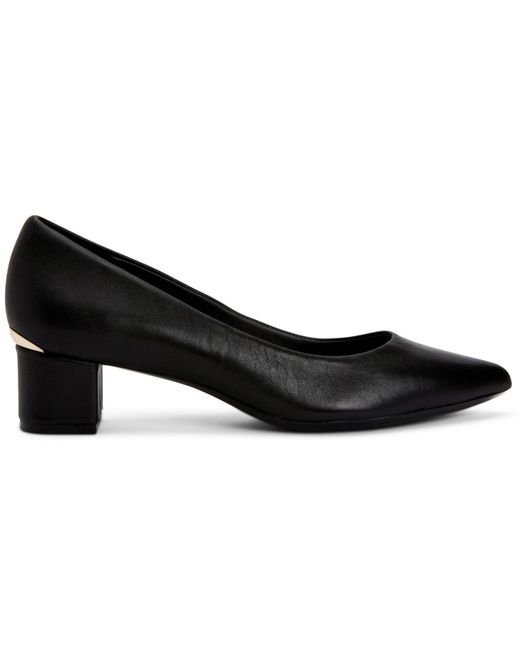 calvin klein block heel pumps