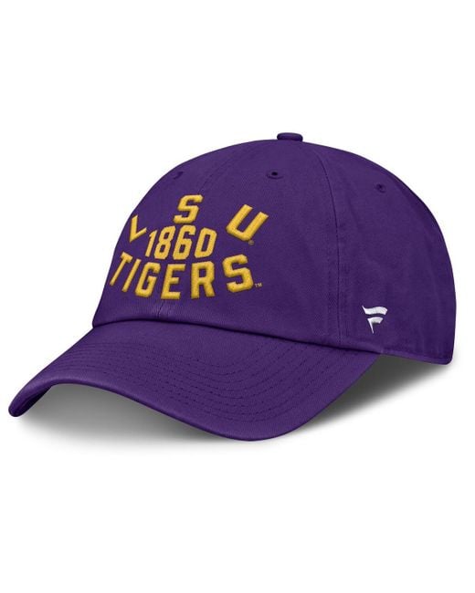 Fanatics Purple Lsu Tigers Archer Adjustable Hat for men