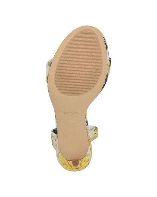 Nine West Metallic Loola Ankle Strap High Stiletto Sandals