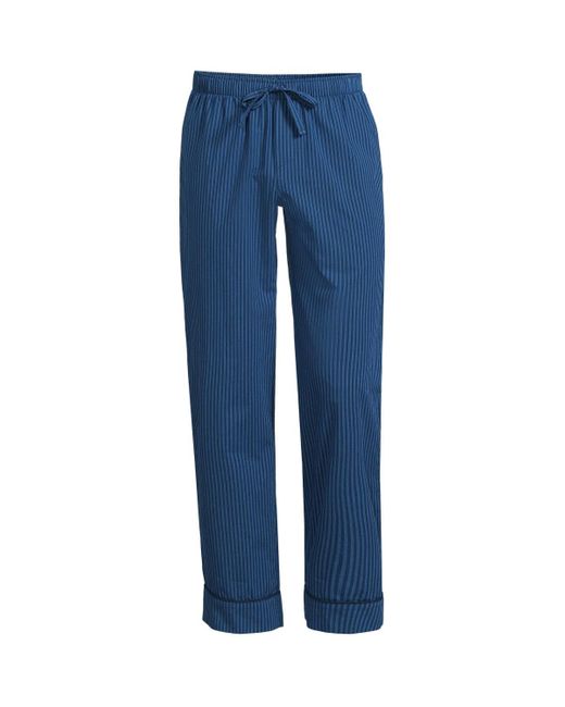 Lands' End Blue Essential Pajama Pants for men