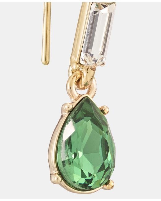 Givenchy White Crystal Threader Earrings