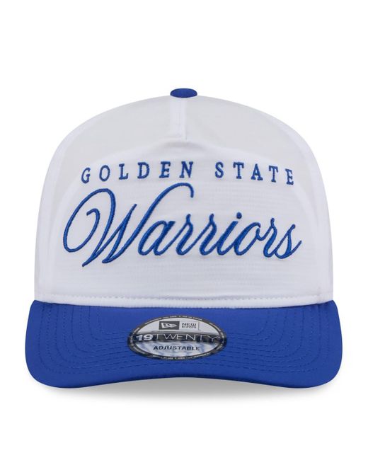 KTZ Blue White/royal Golden State Warriors 2025 Nba Draft On-stage Nylon 19twenty Adjustable Hat for men