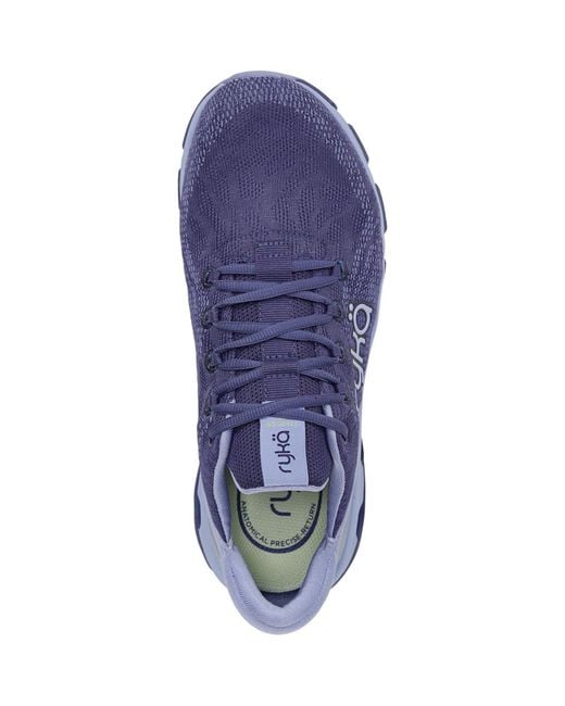 Ryka Blue Devotion X Lace Up Walking Sneakers