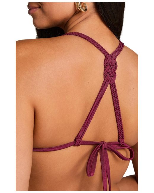 Hunkemöller Red Marrakech Triangle Bikini Top