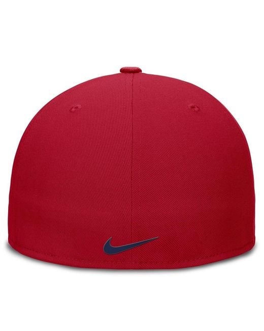 Nike Red Chicago Cubs True Performance Fitted Hat for men