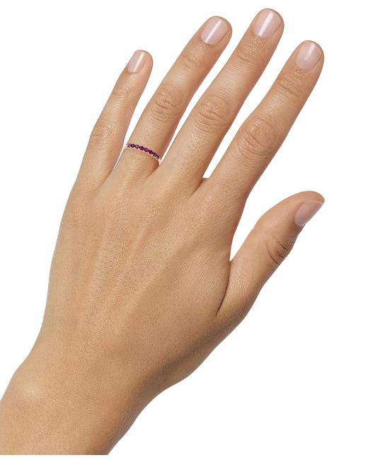 Lali Jewels Purple Ruby Stack Ring (1/3 Ct. T.w.) In 14k Rose Gold