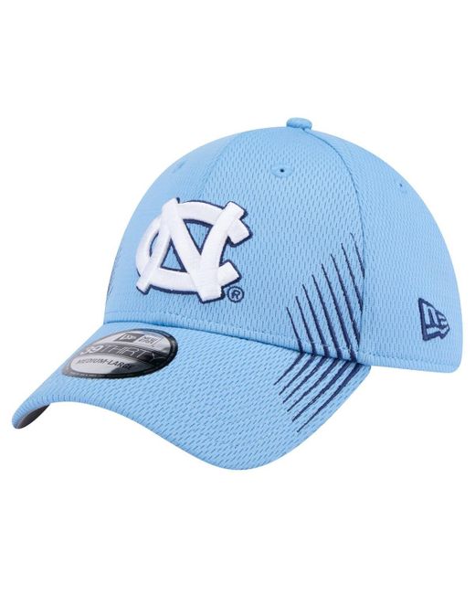 KTZ Carolina Blue North Carolina Tar Heels Active Slash Sides 39thirty Flex Hat for men