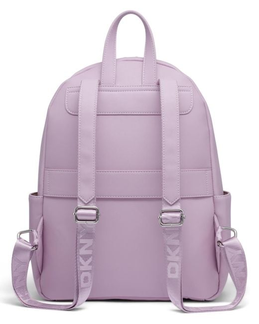 DKNY Quilted Lavender Pink Backpack with Gold Hardware DKNY Clean Cut 14 main image 4