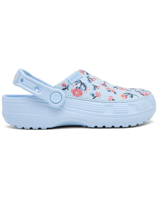 Crocs™ Classic Crafted Floral Clogs From Finish Line in Blue | Lyst