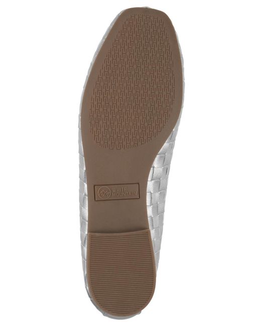 White Mountain White Boccie Ballet Flat