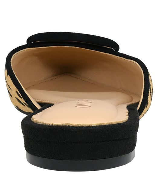On 34th Brown Mabel Buckle Mules