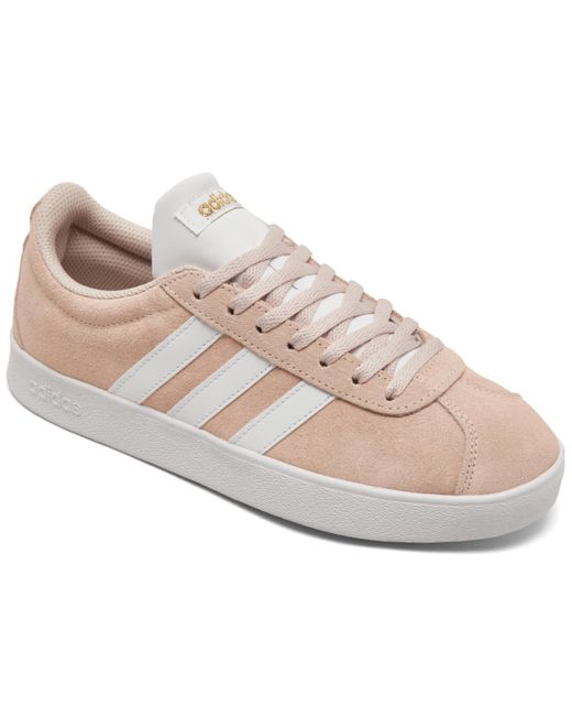 Adidas Pink Vl Court 2.0 Casual Sneakers From Finish Line