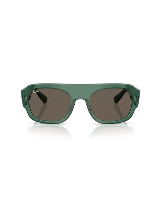 Ray-Ban Green Geometric Sunglasses