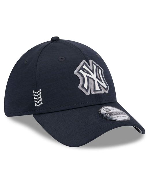 KTZ Blue New York Yankees 2024 Clubhouse 39thirty Flex Fit Hat for men