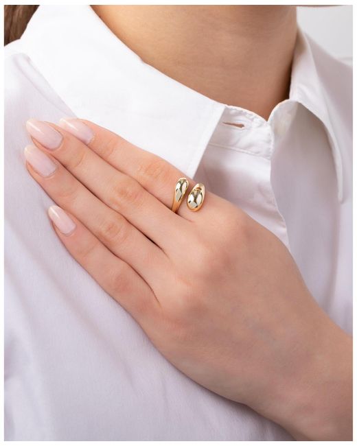 Zoe Lev Metallic Dome Wrap Ring