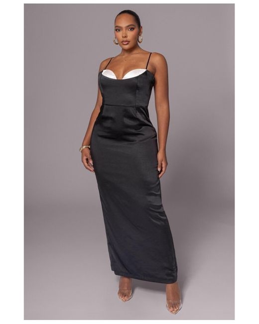 JLUXLABEL Gray Moment In Time Maxi Dress