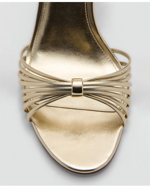 Mango Natural Straps Heeled Sandals