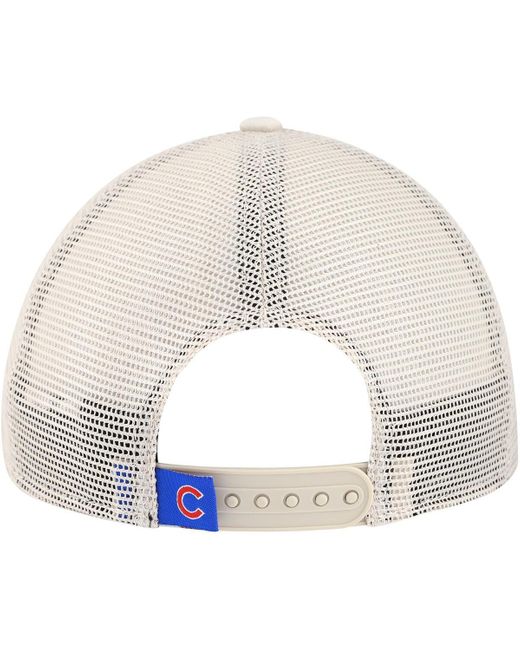 KTZ White Chicago Cubs Game Day 9twenty Adjustable Trucker Hat for men