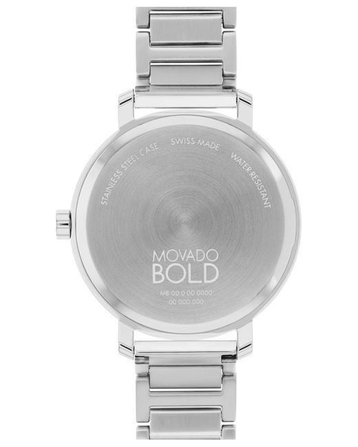 Movado Gray Bold Evolution 2.0 Swiss Quartz Stainless Steel 34mm Watch