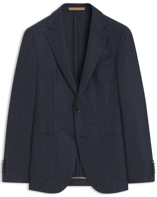 Boss Blue Boss By Patterned Wool Slim-fit Jacket for men
