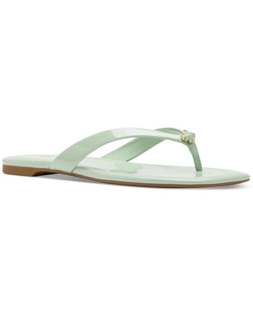 Kate Spade Green Spade Flower Flip Flop Flat Sandals