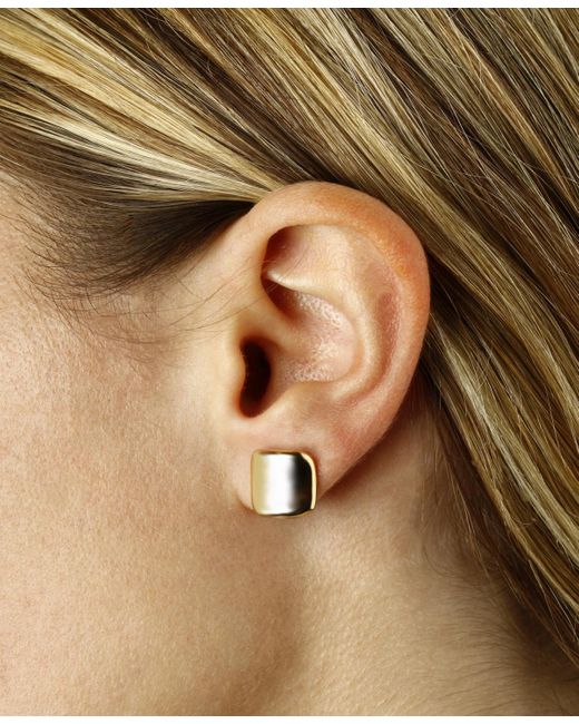 Macy's Metallic Dapped Square Stud Earrings Set