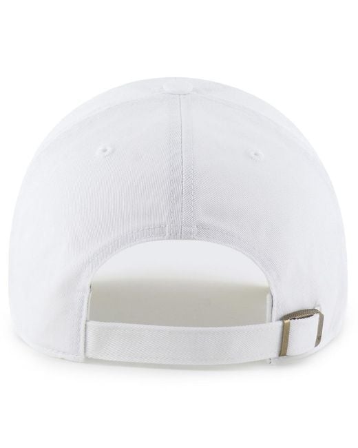 '47 White Tennessee Titans Script Clean Up Adjustable Hat for men