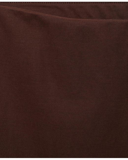 Mango Brown Flowy Straight-fit Pants