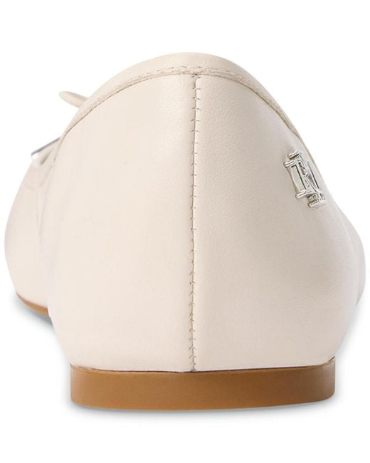 Ralph Lauren White Jayna Slip-on Flats