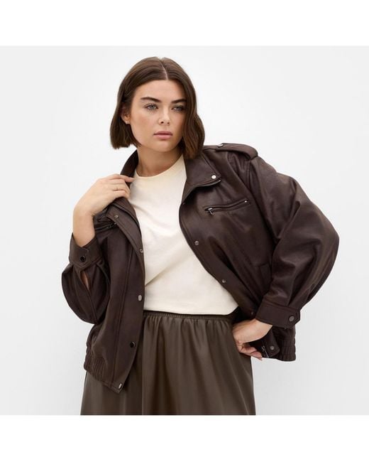 City Chic Brown Jorja Jacket