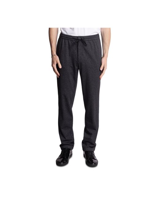 Paisley & Gray Blue Chester Slim Fit Knitted Drawstring Pants for men