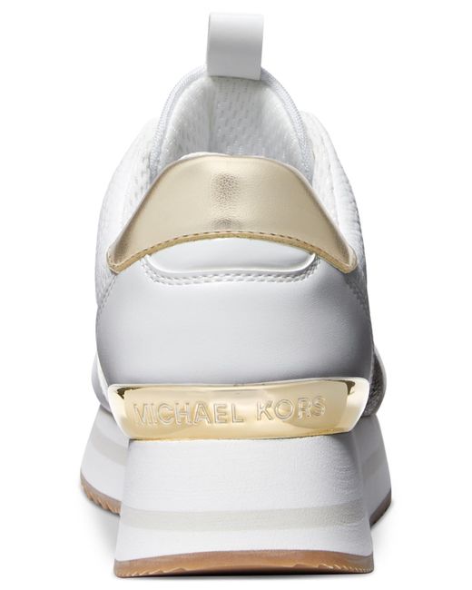 Michael Kors Gray Michael Raina Lace-up Trainer Running Sneakers