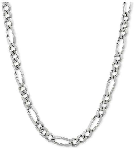 Giani Bernini Metallic Figaro Link Chain 22" Necklace (4-1/3mm) In Sterling Silver