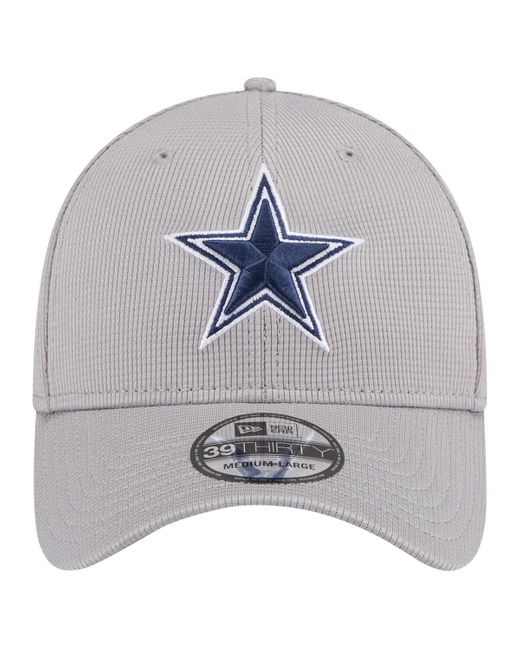 KTZ Gray Dallas Cowboys Active 39thirty Flex Hat for men