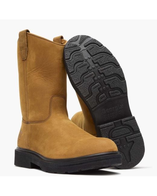 Georgia Boot Brown Steel Toe Static-dissipative Work Pull On for men