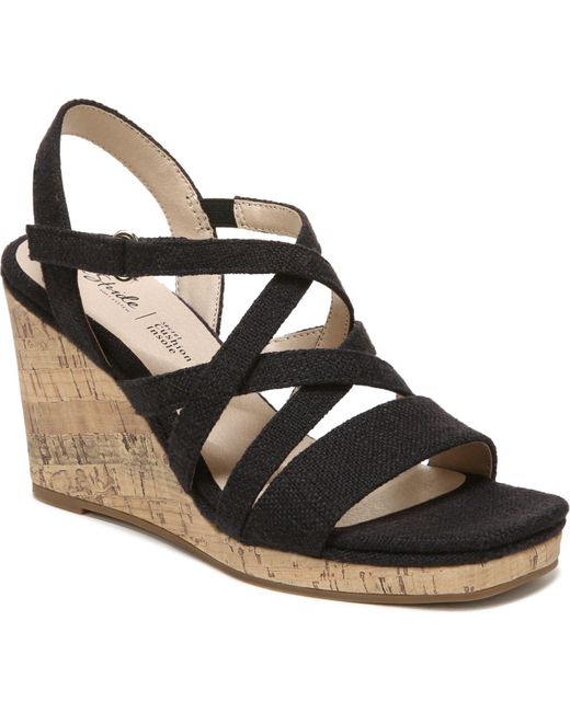LifeStride Indigo Strappy Sandals in Black Lyst